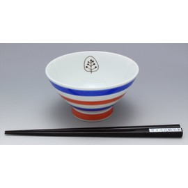 tomofac Dinner 碗 White 11.3 cm Hasami kurawa? Bowl spear-fishing, Believe You Can (Forest Trees) Pattern