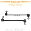 QUARKZMAN 2 Piece Front Stabiliser Coupling Rod Set for Fiat