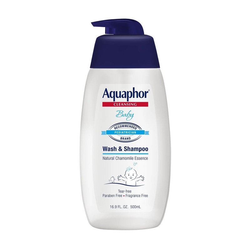 Aquaphor Baby Cleansing Wash & Shampoo 16 Ounce Pump (Pack