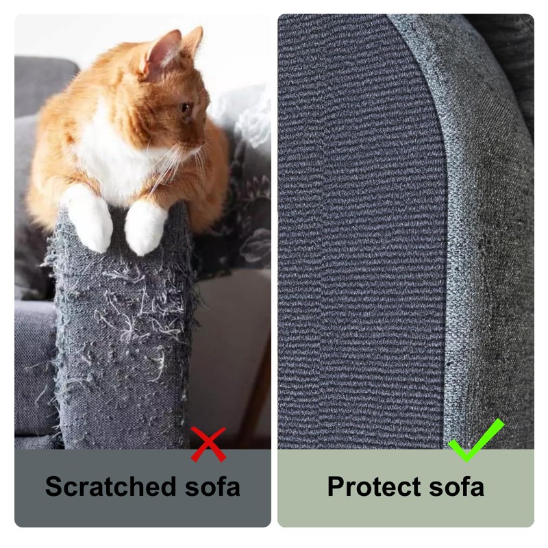 Cat Scratch Couch Furniture Protector, Adhesive Cat Scratch Pad Deterrent