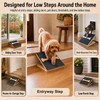 Dog Ramp for Stairs 2 Pack, 4-Level Adjustable Wooden Pet