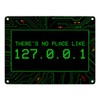 trendaffe - Localhost Metal Sign with IP Address 127.0.0.1 Light