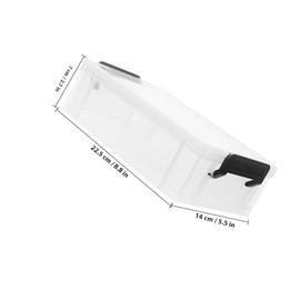 Cabilock Organizador de Lápices Apilable de Plástico Pp Transparente con Tapa Hermética, Caja Grande para Bolígrafos de Gel, Crayones y Marcadores, Estuche de Almacenamiento para Oficina