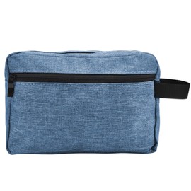 Reise Kulturbeutel, Leichter Kosmetiktasche mit Griff, Tragbare Make-up Tasche für Damen und Herren, Kulturtasche für Toilettenartikel Zubehör, Waschtasche für Reisen Geschäftsreise (Blau)