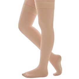 LIANPTRON Thigh High Compression Socks Women & Men, 20-30mmHg Thigh High Compression Stockings, Closed Toe Medical Compression Socks with Silicone Dot Band-Best for Varicose Veins, Swelling