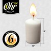 Ohr 6 Hour Neironim Candles - Shabbat and Small Votive