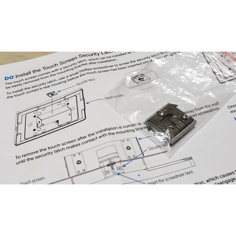 Crestron TSW-760 / 1060 Touchscreen Security Latch