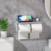 yeavs Double Toilet Paper Holder SUS 304 Stainless Steel Tissue