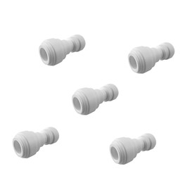 Lemoy 1/4 inch Union Reducer 3/8 inch Fitting Connection Parts for Water Filters/Reverse Osmosis RO Systems (5pack)