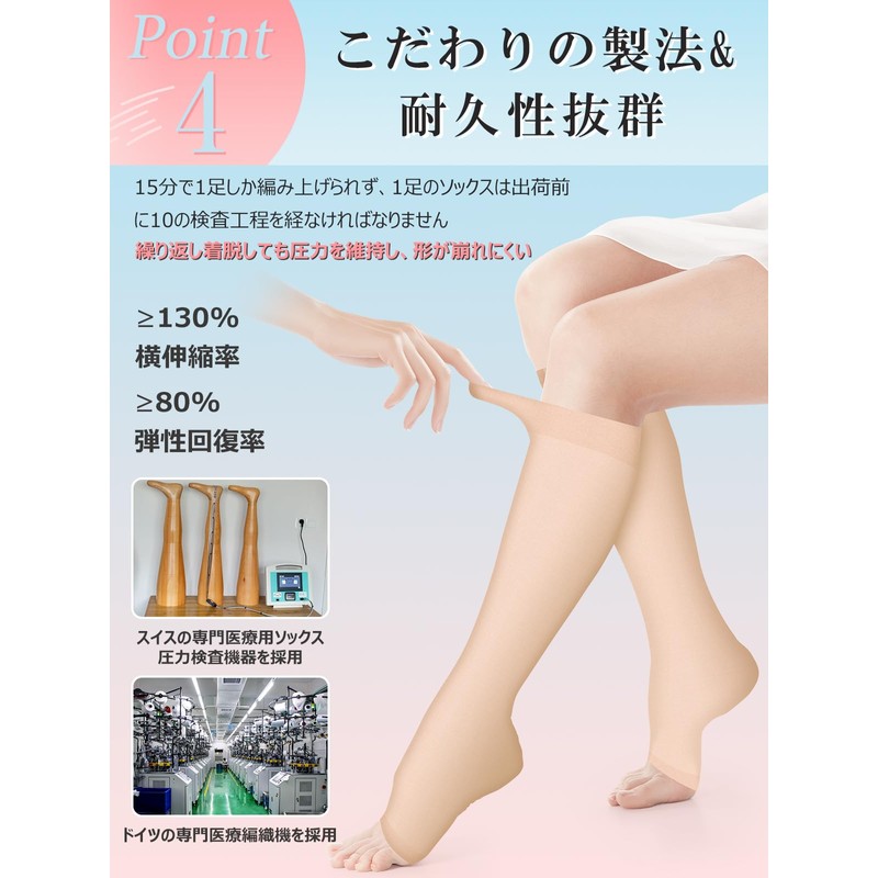 F.G.S. Mediken Compression Socks, General Medical Devices, Swelling, Lymphatic Legs,