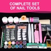 Nail Kit Set Professional Acrylic with Everything, 12 Glitter Acrylic