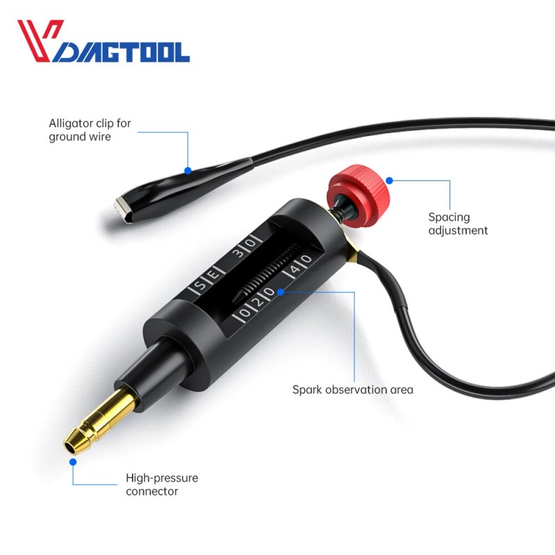 VDIAGTOOL Spark Plug Tester Auto Ignition System Coil Engine In