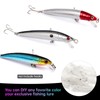 OriGlam 20pcs Lure Blanks Unpainted Fishing Lures, Blank Unpainted Minnow