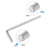 TOP-VIGOR 5Pcs 3mm Hex Key Wrench, Metric CR-V L Shaped