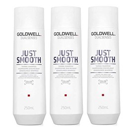 3 x Goldwell Dualsenses Just Smooth Taming Shampoo 250 ml