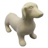 GCA International Speckled Cream Dachshund Dog Sculpture 10 x 6.9