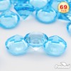 PMLAND 69 Pieces 25mm Big Round Acrylic Diamond Crystals Gems