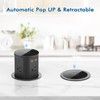 BTU Pop Up Outlet for Kitchen Countertop with 15W Wireless