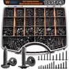 weideer 1095pcs Self Tapping Screws for Metal, #8#10 M2 M3