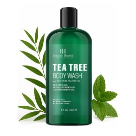 Tea Tree Botanic Hearth Tea Tree Body Wash | 8 Fl Oz | Helps Soothe Itchy, Dry Skin, Anti