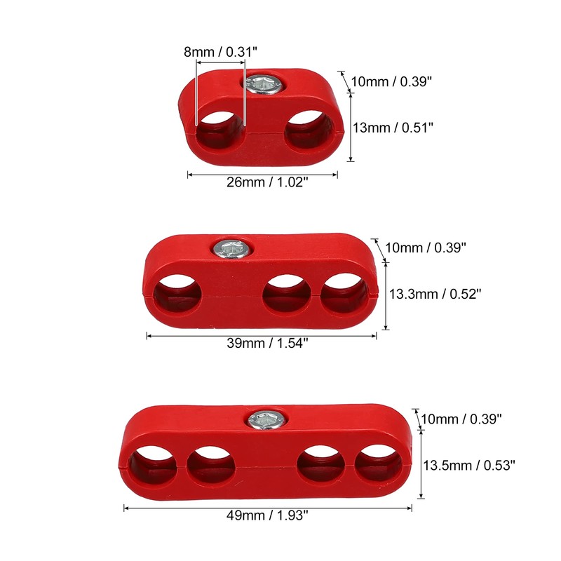 X AUTOHAUX 2 Set 7mm-8mm Car Spark Plug Wire Separator