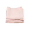 LinenMe 0483801 Waschlappen, Leinen, Waffelmuster, 30,5 x 30,5 cm, Rosa