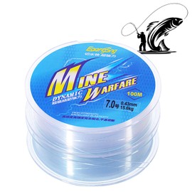 2er 100m Nylonschnur Angelschnur, 0.4mm Angelschnur Transparent Nylonfaden,Verschleißfest Fischdraht Reißfest Nylonschnur zum Aufhängen für Angeln Bastelarbeiten Dekorationen