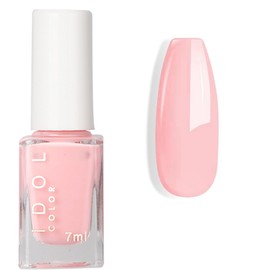 Pink Nail Polish - Bright Pink Nail Varnish - Summer Coloured Pure Pink Quick Dry Nail Varnish - Long Lasting & Chip Resistant Nail Polish, No Need Cure DIY Home Manicure