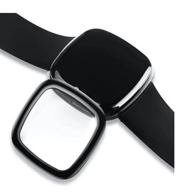 Kicvbnco 3 Pack For Versa 3 Screen Protector watch film [HD Clear] Versa3 / Sense 3D Curved Soft Smart Watch Protective Film (Not Glass) [Ultra Shatterproof]