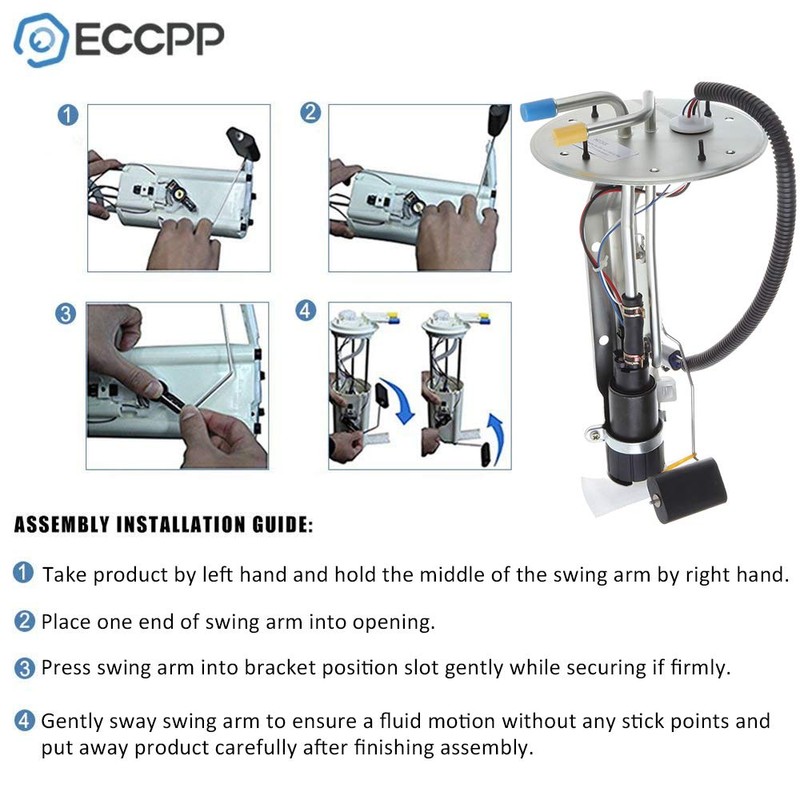 ECCPP Fuel Pump Replacement E2237S Compatible with Ford Vehicles -