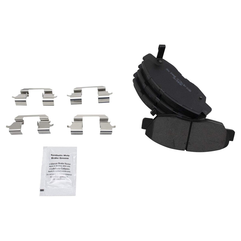 TRQ Front & Rear Metallic Brake Pad Performance Rotor Shoes