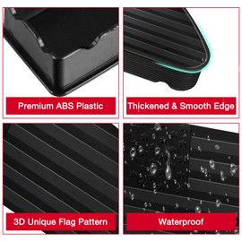 2PCS Bed Rail Stake Pocket Covers for GMC Chevy Silverado Sierra 1500 （2019-2024）, GMC Sierra 2500 3500HD （2020-2024）, Truck Rear Holes Caps Bed Rail Holes Plugs Covers (Black)