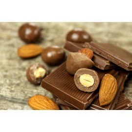 Calm Down Gourmet Chocolate Almonds - Kepperton Dark Chocolate Almonds - Fancy Candy Gifts for Women, Birthdays, Ladies Christmas Stocking Stuffers