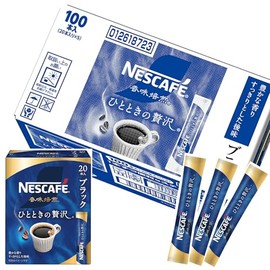 Nescafe Flavor Roasting Stick, Black, 100P, Box, Regular Soluble Coffee, Individual Packaging