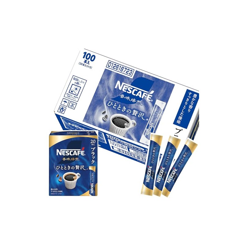 Nescafe Flavor Roasting Stick, Black, 100P, Box, Regular Soluble Coffee,