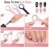 3 Pcs New Ring-Shaped Cat Eye Magnet for Nails, 2-in-1