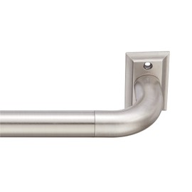 MODE Room Darkening Collection 1” Diameter Blackout Curtain Rod Set with Steel Wall Mounted Adjustable Curtain Rod, Blocks Light, Fits 32” to 90” Windows, Brushed Nickel