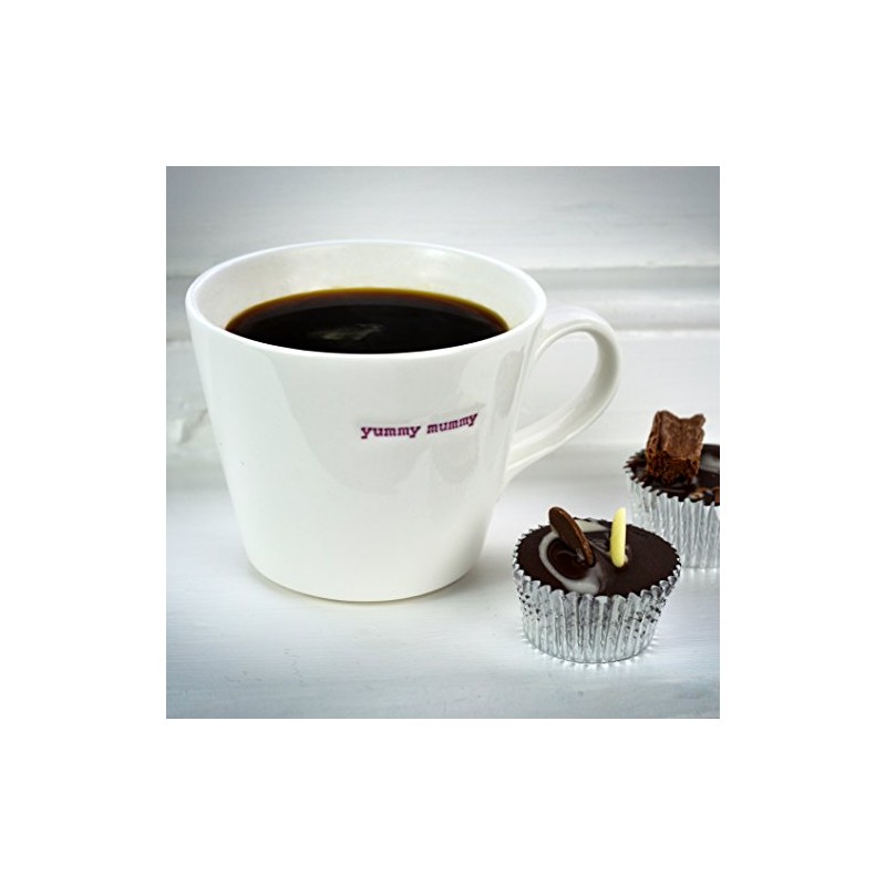 Keith Brymer Jones Kaffeebecher mit Schriftzug "Yummy Mummy", 325 ml,