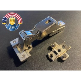 GRASS NEW Grass Cabinet Hinge #2625110 3903/1203 w/ 044 plate, Spring Close, CLIP-ON