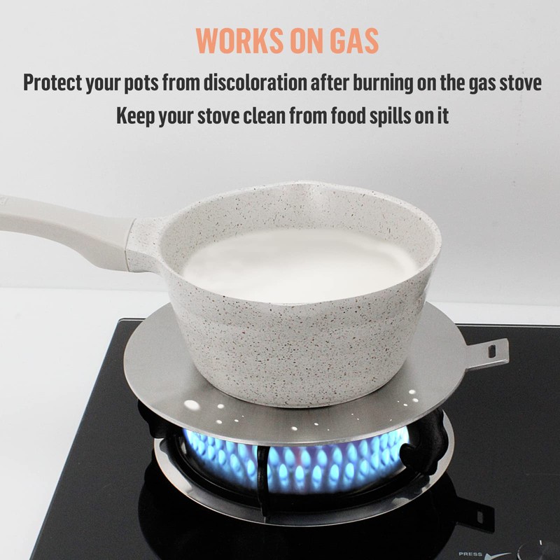 9.45inch Stainless Steel Induction Adapter Plate Heat Diffuser for Induction
