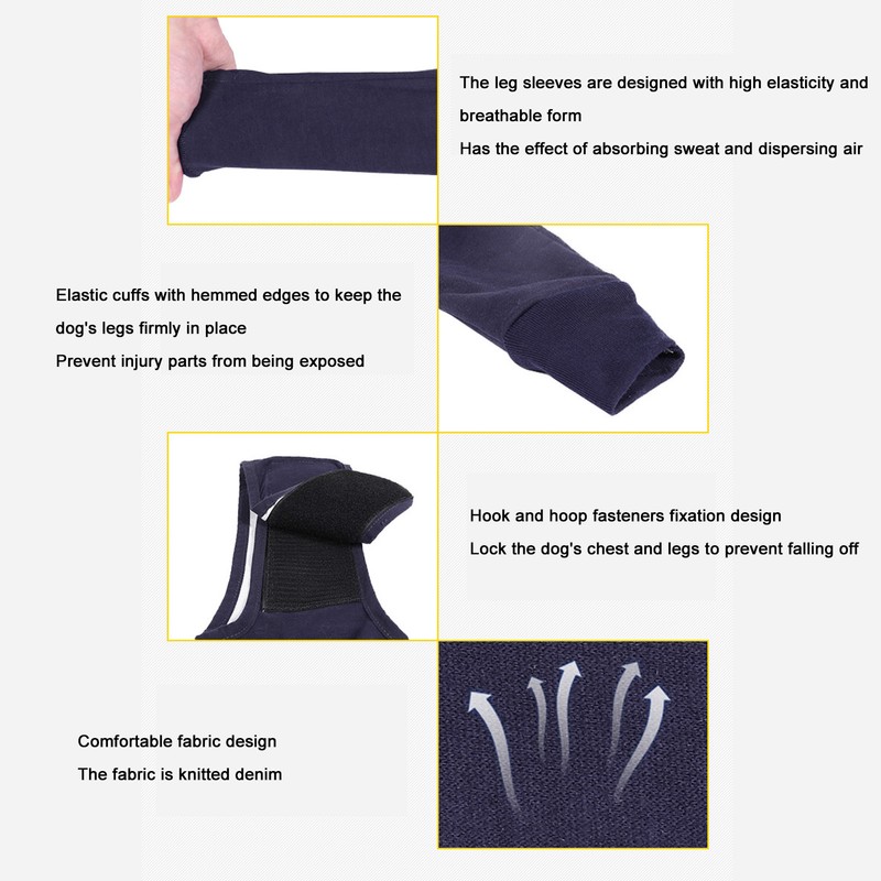 Dog Elbow Brace Highly Elastic Breathable Lick Proof Canine Elbow
