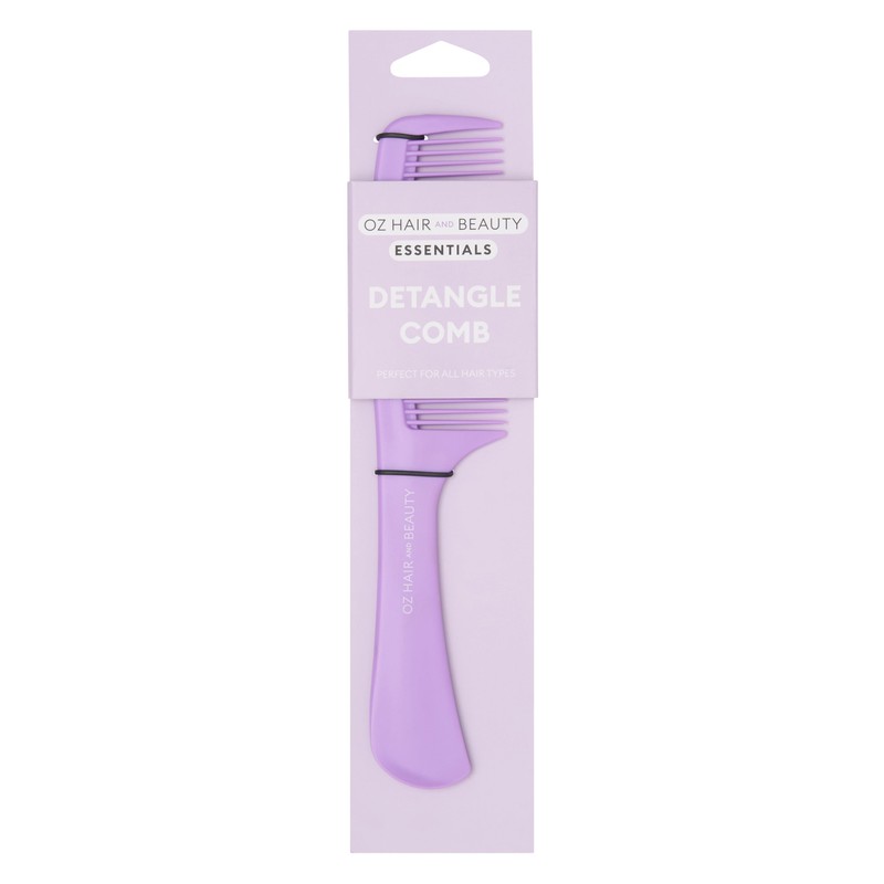 Oz Essentials Detangle Comb - Purple