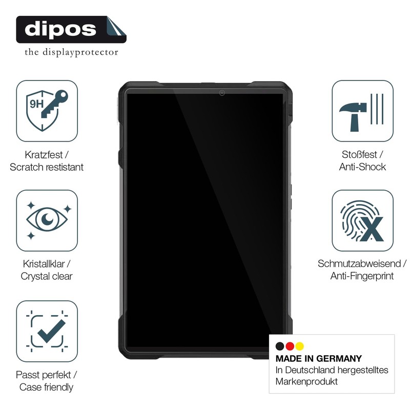 dipos I 2x Screen Protector 9H Clear Compatible with 8849