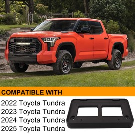 License Plate Frame Compatible with Tundra 2022 2023 2024 2025 Front Bumper License Plate Bracket Holder