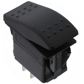 Carling Technologies Momentary Rocker Switch | (ON)-None-Off SPST | 20A 12V Sealed Non-Illuminated (Pack of 1)