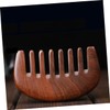PACKOVE Portable Wooden Comb for Massage Durable Wide Tooth Care