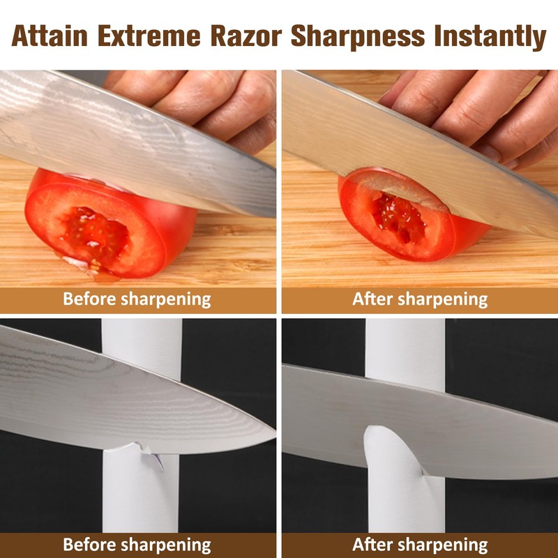 Sharpeak 198H-SPK Professional Electric Knife Sharpener, Versatile 3 Stages Monocrystalline
