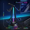 Luckit Gaming Headphones Stand, RGB Headset Stand with 12 Light