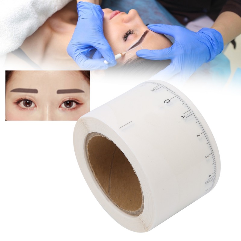 50pcs/roll Microblading Eyebrow Ruler Disposable Eyebrow Tattoo Shaping Ruler Tool5#