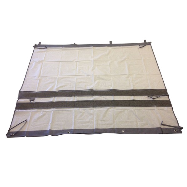 Trade One Veranda Curtain, Eco Guard, Easy Installation, White, Gray,